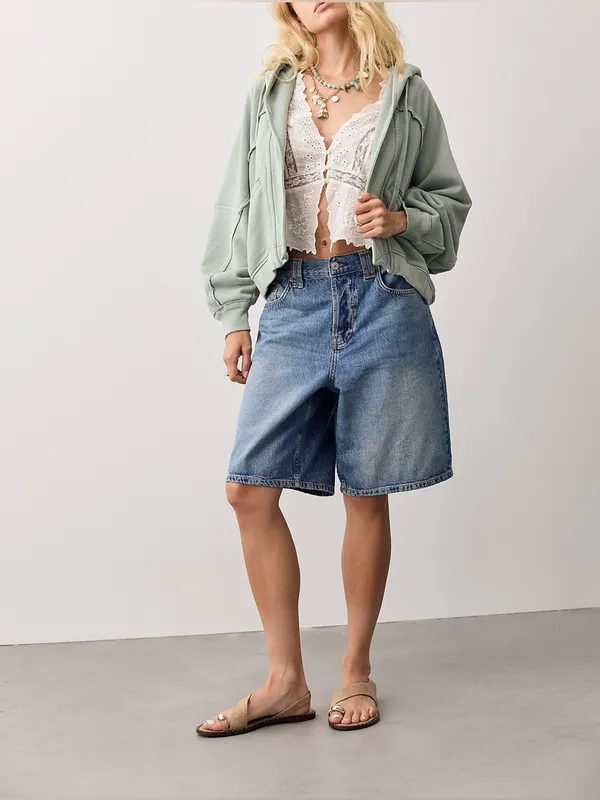 NWOT Free People We the Free Lena Shrug - Odessa Grey green - medium - Image 5