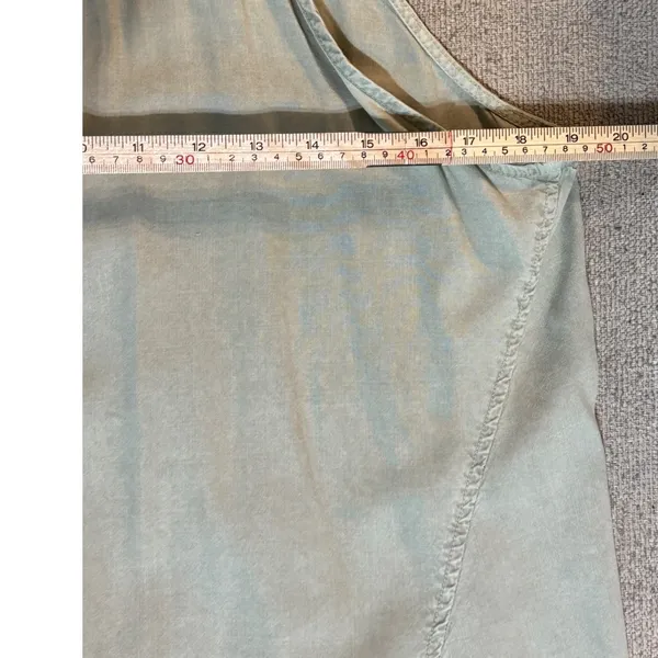 Cloth &‎ Stone Sage Green Halter Tank Top V-Neck Relaxed Fit Large - Image 7