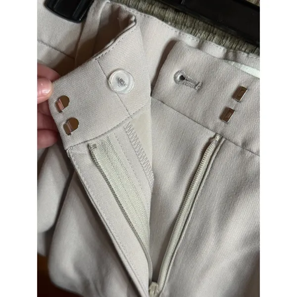 Abercrombie & Fitch Women's Sloane Ultra High Wide Pants Trousers Beige 33 X 16R - Image 8