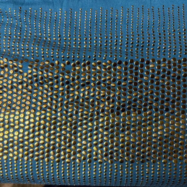 Sweetees Teal Blue Studded Hem Racerback Empire Waist Maxi Dress Womens Medium - Image 4