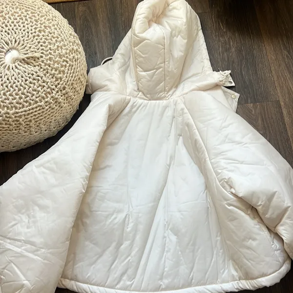 BELITA WHITE PUFFY JACKET Size M - Image 5