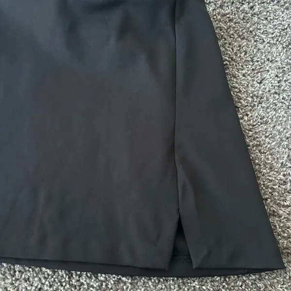 H&M Black Slit Mini Skirt - Image 2