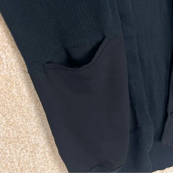 Imperfect‎ CAbi cardigan small black neutral cotton blend snap buttons pockets - Image 6