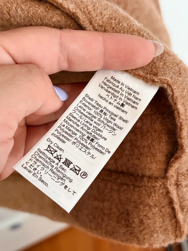J.Crew Italian Boiled Wool Camel Topcoat Quiet Luxury Old Money Chic NWT Size 4 - Image 7