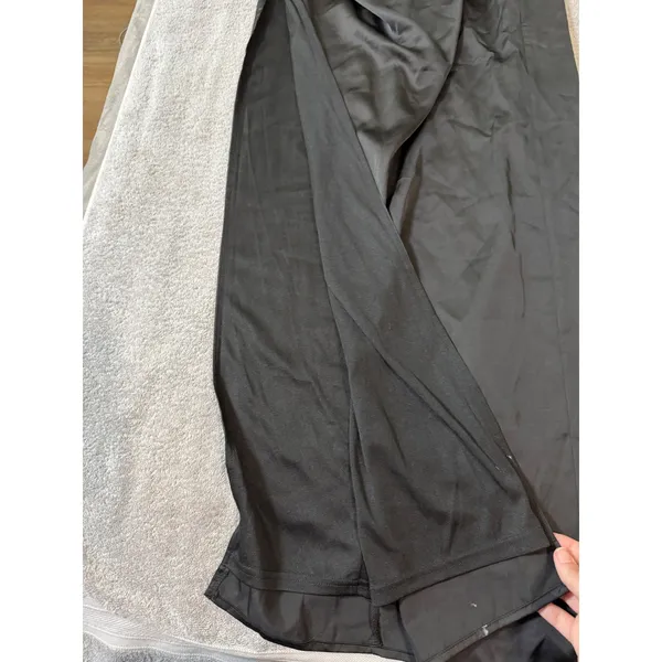 Lulus‎ Size Small Lush Love Black Satin Asymmetrical Off-the-Shoulder Dress - Image 7