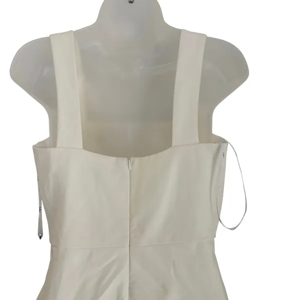 Lulu's Baby You’re The One White Sleeveless Bodycon Midi Dress Lined Bridal - Image 7