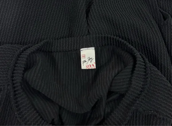 Black Textured Top - Image 3