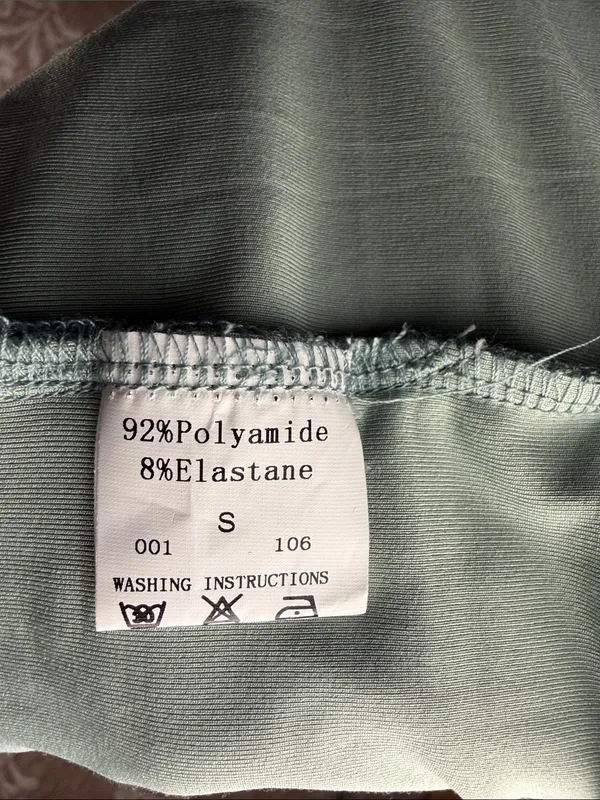 NWT Miyiednz light Green Sleeveless Maxi Dress with Side Ruffle Slit - Image 5
