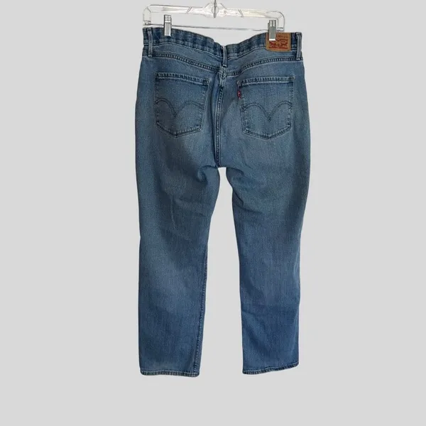 Levi Strauss & Co 525 Women's Perfect Waist Straight Leg Jeans Denim Size 14 - Image 5