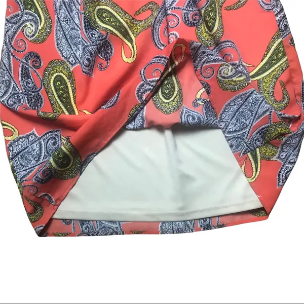 JOYCE Mini Dress Lined Paisley Size Small Pre-Loved - Image 9