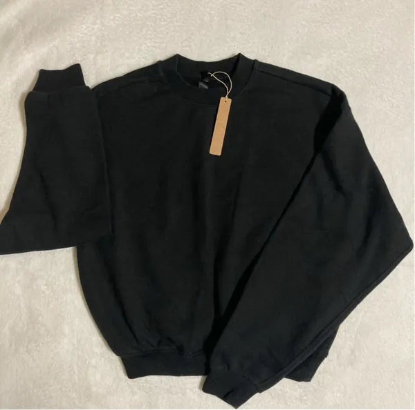 SKIMS Cotton Fleece Crewneck Pullover Sweatshirt S - Image 2