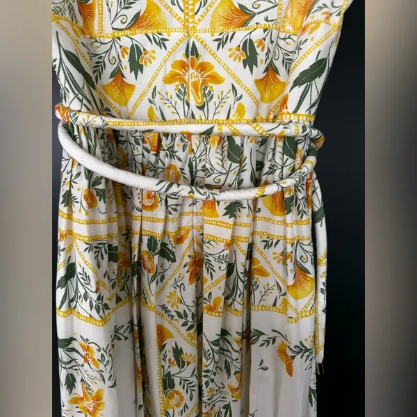 NEW Antonio Melani x Style by Simkins Hannah Poplin V-Neck Belted Maxi Dress ~ 8 - Image 11