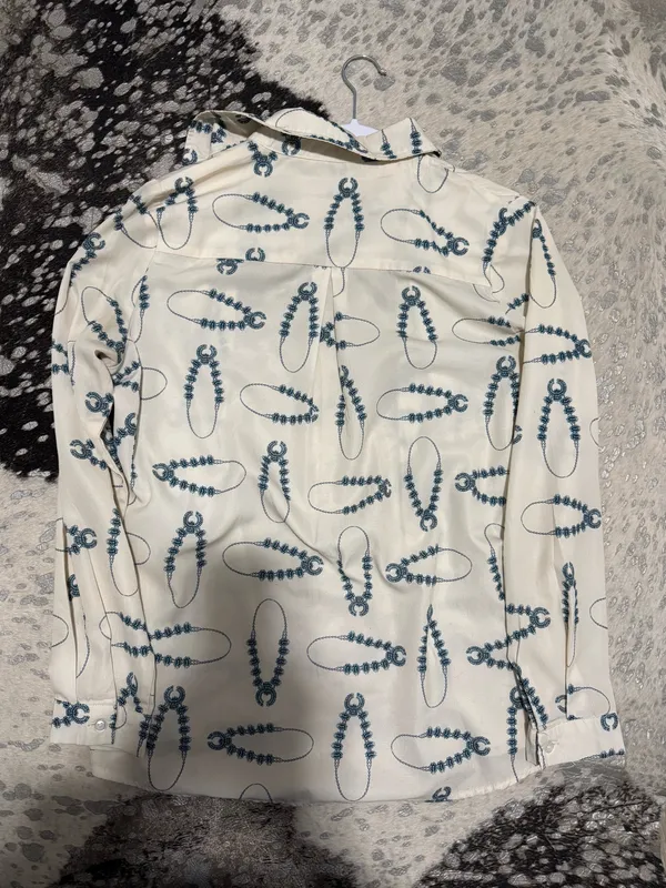 Long sleeve button up fashion express White Size L - Image 2