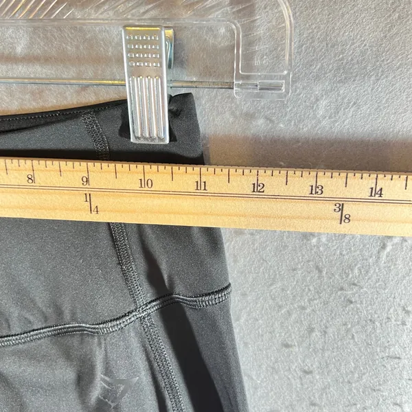 1213 | Gymshark Training High Waisted Biker Shorts‎ Pockets Black Women XS - Image 3