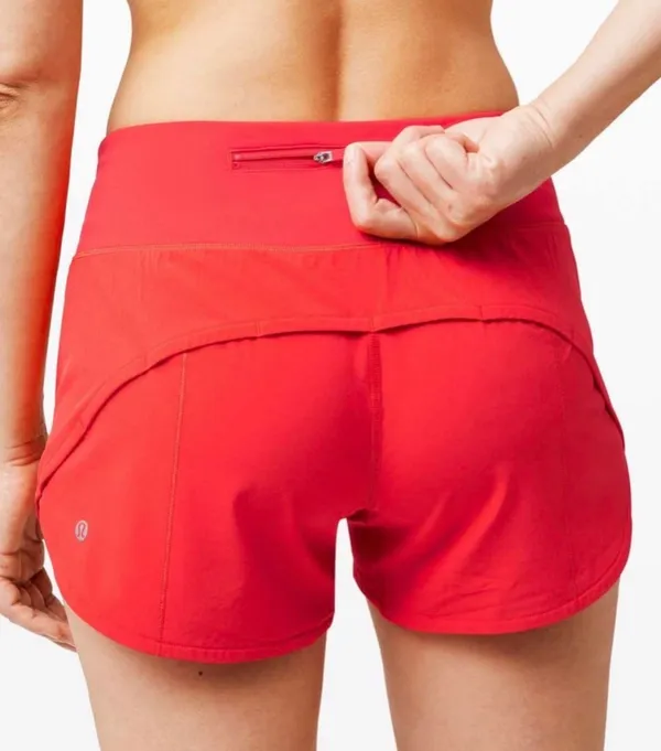 Lululemon Speed Up shorts 4” size 4 carnation red brand new - Image 2