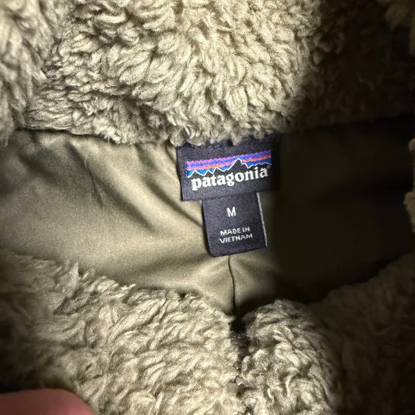 Patagonia Los Gatos Fleece Vest Womens‎ M Fatigue Green Gorpcore Oudoorsy Sherpa - Image 4