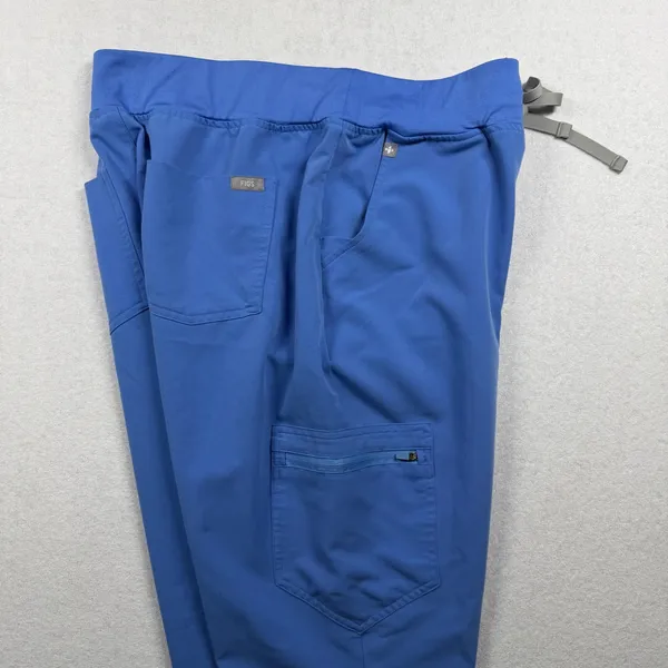 FIGS Kade Cargo Jogger Scrub Pants Blue Technical Collection Women’s Large - Image 4