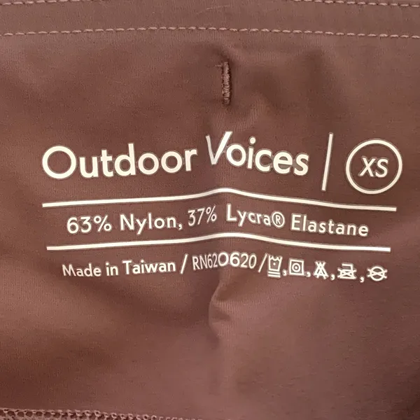 NWT Outdoor Voices Zoom 8"‎ Biker Shorts in Deep Taupe - Image 5