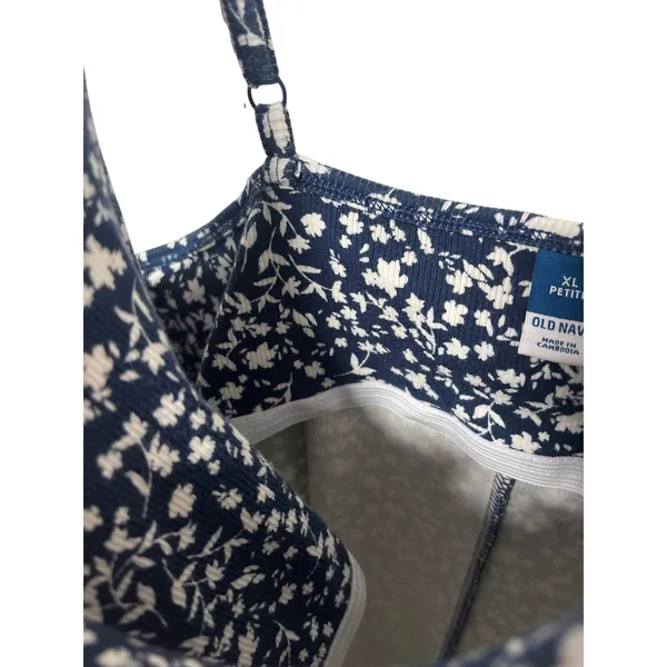 Old Navy XL Petite Blue Floral Sleeveless Mini Dress Women’s Stretch Casual - Image 4