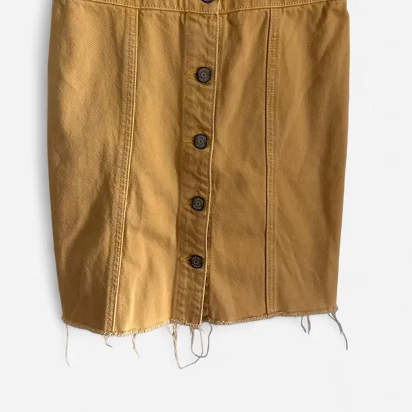 Boyish “The Kennedy” Denim Mini Dress in Honey Pot – Retro Western It-Girl XS - Image 6