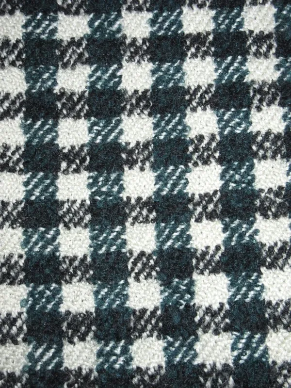 NWT J.Crew Oversized Topcoat in Ivory Black Green Check Tweed Wool Coat 0 $375 - Image 7