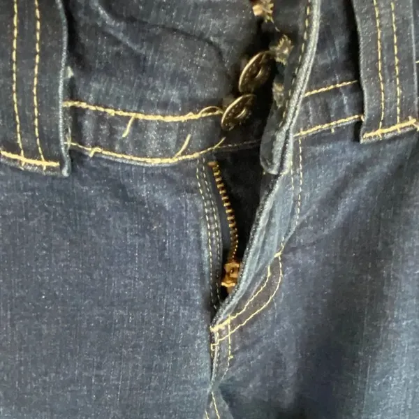 Vintage Lee Jean One True Fit Wide Bottom Jeans - Image 5