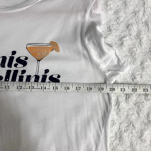 Wildfox White Bikinis & Bellinis Graphic Soft Crewneck Beach T-shirt M - Image 7