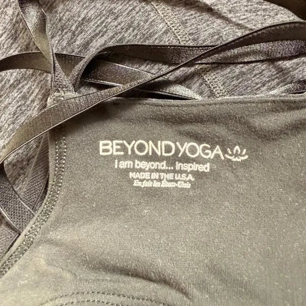 Beyond Yoga Spacedye USC Trojans Strappy Back Tank Top Heather Grey Medium - Image 6