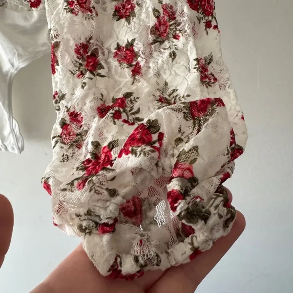 Windsor Lace and Love Floral‎ Corset Tie Up Bodysuit - Image 3