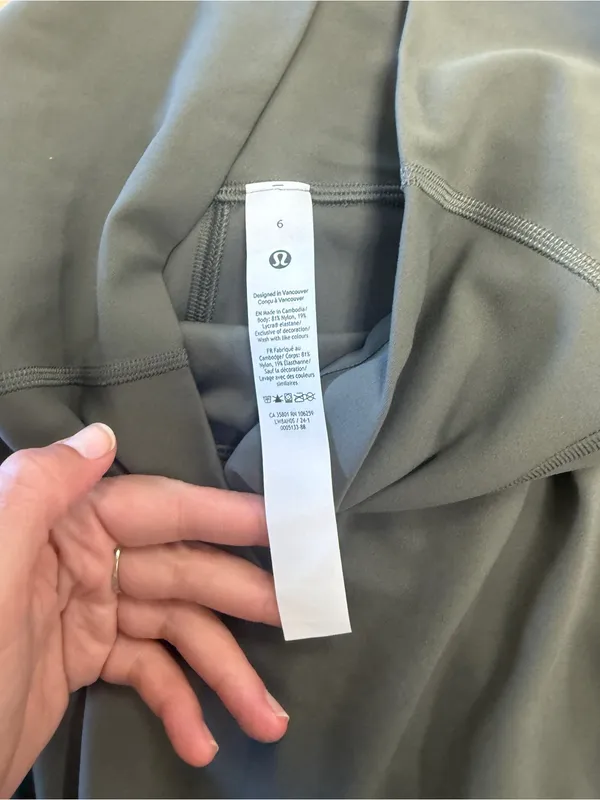 Lululemon Nulu Slim-Fit High-Rise Midi Skirt Green Size 6 2024 Square Dot - Image 5
