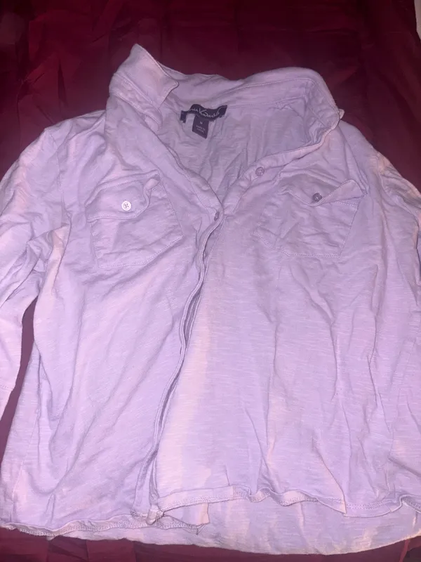 Button up lilac business casual shirt  - Image 2