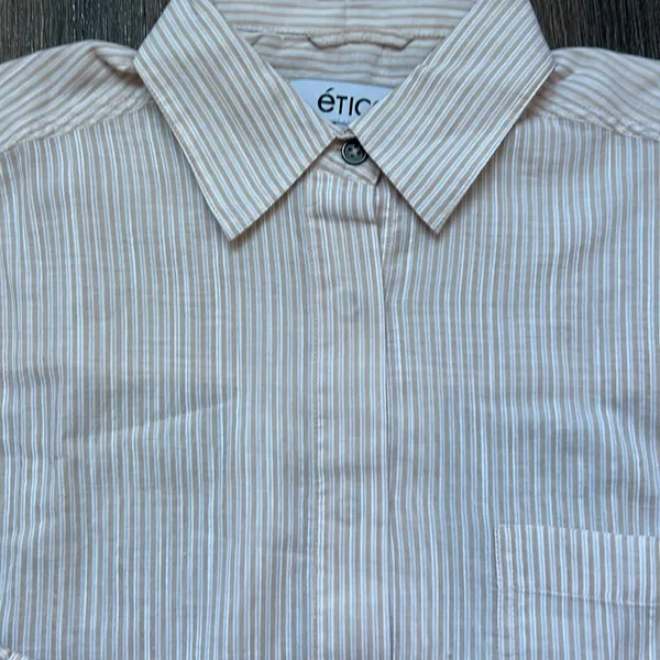 Etica Striped Button Down White Size XS - Image 2