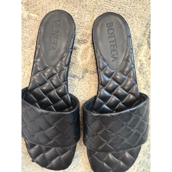 BOTTEGA VENETA Flat Sandal Black Sz 38 US Sz 8 $890 - Image 8