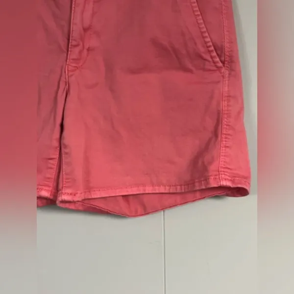 American Eagle Super Stretch Pink Aeo Twill Midi Shorts Size 27 Summer Preppy - Image 5