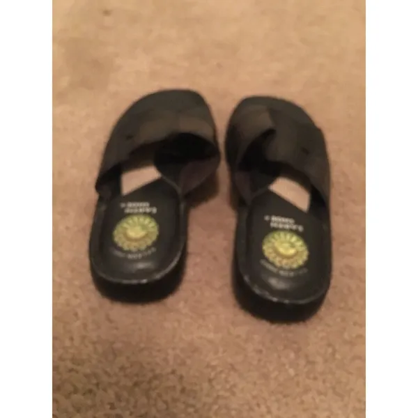 Earth Shoe Women's Sandals Slides Slip On Size 5.5 Black - Image 4