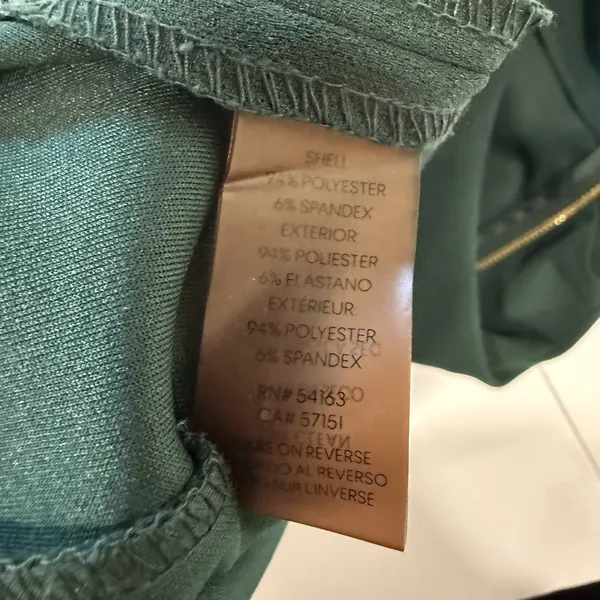 Calvin Klein Dark Green Tulip Sleeve Stretch Crepe Sheath Dress‎ Size 6 - Image 12