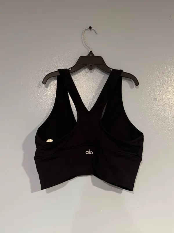 Alo Yoga Wild Things Bra Black - Image 2