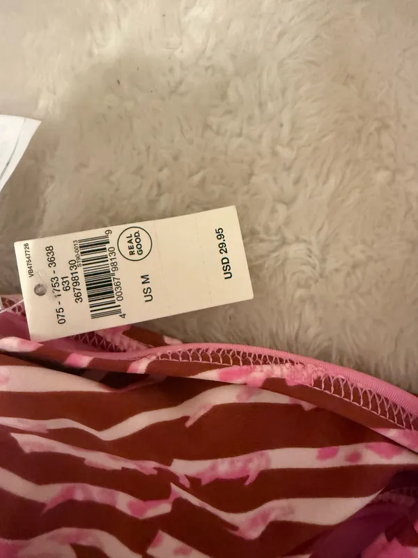 Aerie Brown and Pink Tie Bikini Bottoms - Image 2