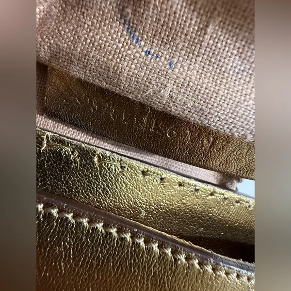 Fendi Gold Leather Selleria Villa Borghese‎ Satchel Shoulder Bag - Image 16