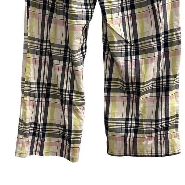 Tommy Hilfiger Womens Plaid‎ Pajama Pants Multicolor Pink Yellow Size L - Image 12
