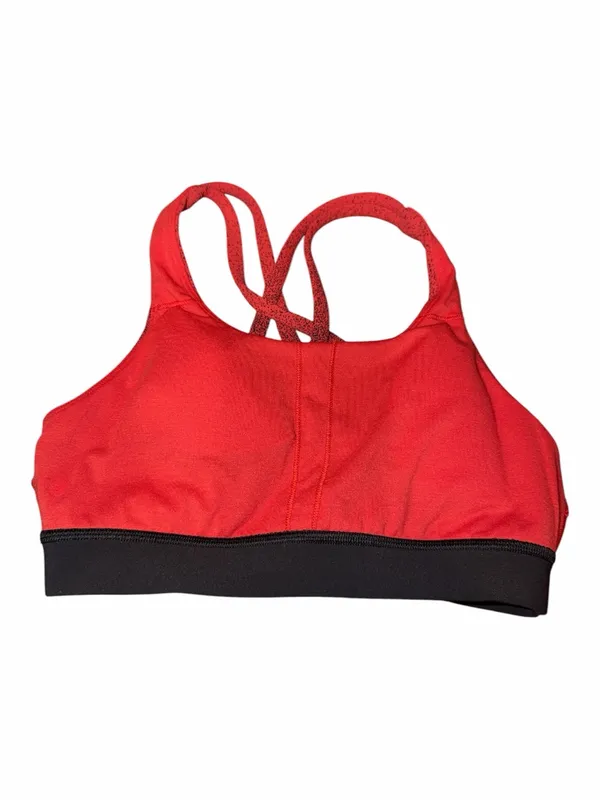 lululemon athletica Red to Black Ombre Crisscross Back Sports Bra - Image 3