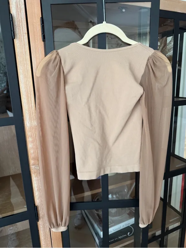 Intimately Free people lost in love seamless cami cropped top mesh long sleeve - Image 4