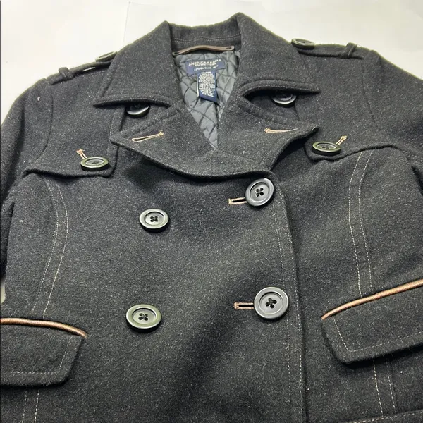 American Eagle Outfitters Charcoal Peacoat - Image 8