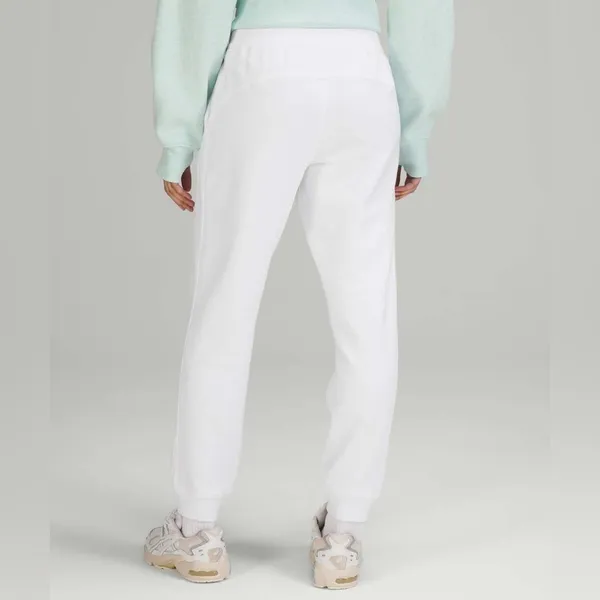 Lululemon Scuba High-Rise French Terry Jogger White Sweatpants Women’s Size 18 - Image 2