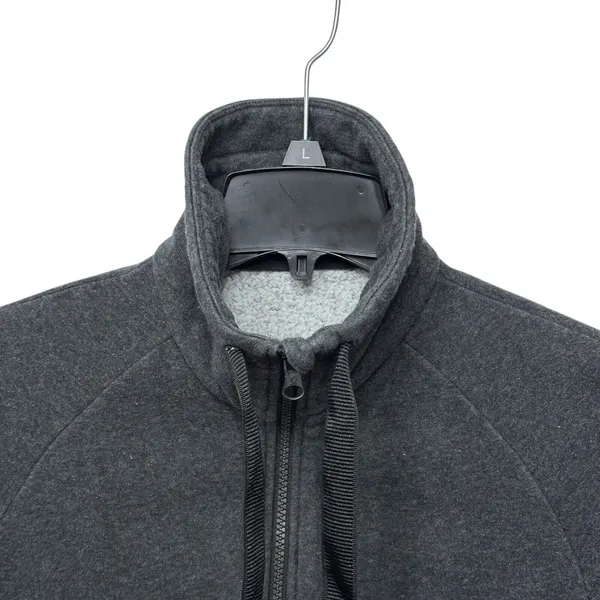 Lululemon Jacket‎ Womens 6 Gray Full Zip Hooded Pockets Cinch Waist Gym - Image 2