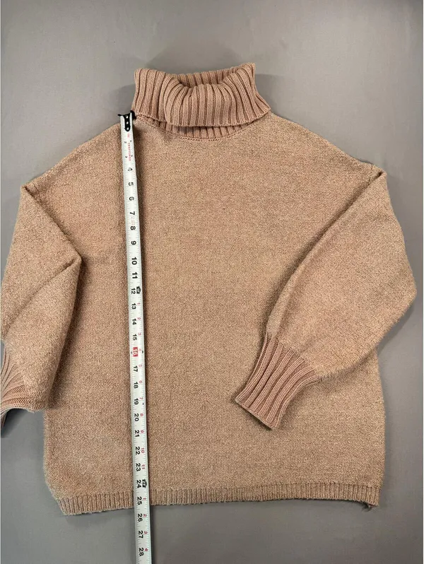 Altar'd State | Extra Small | Pink Chunky Sweater Turtleneck - Image 2