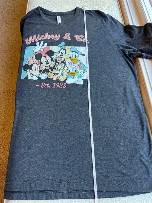 Mickey & Co Gray Disney Graphic Tee Shirt by Bella-Canvas size 3XL - Image 9