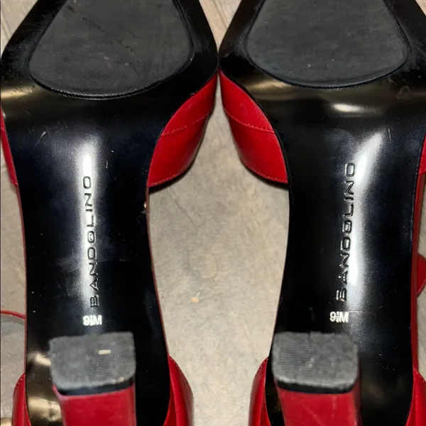 Vintage Bandolino Elegant Red Women's Heels - Image 6