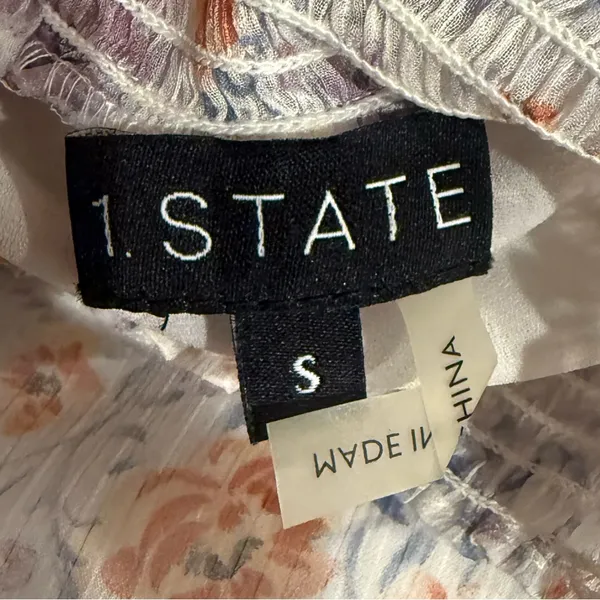 1. State Floral Layered Mini Dress - Image 4