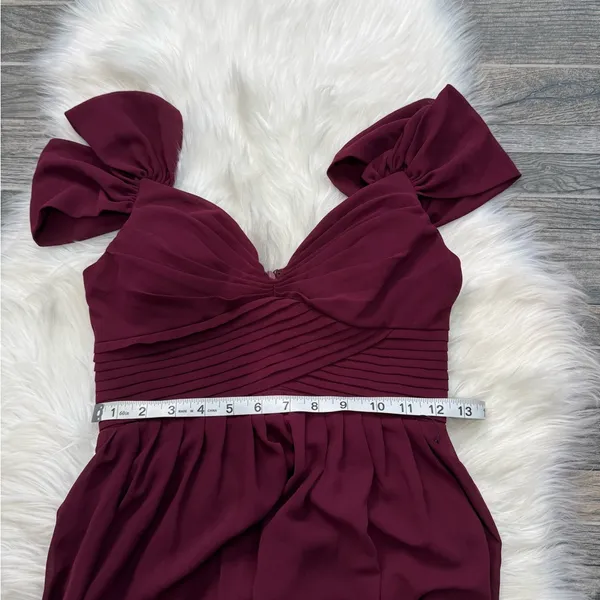 NWOT Lulus Make Me Move Burgundy Maxi Dress - Image 10
